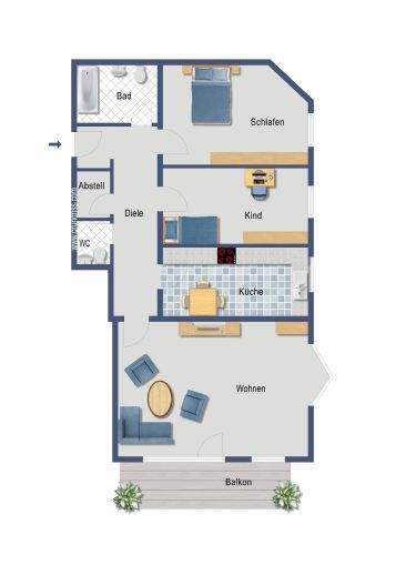 Objektbeschreibung: ... - Eigentumswohnungen, 3-Zimmer