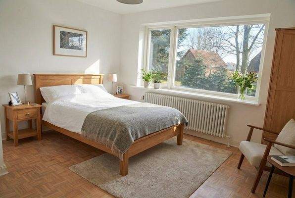 -virtuell möbliert-Bungalow - Schlafzimmer 