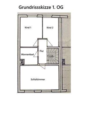 Grundrissskizze 1. OG
