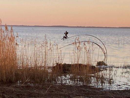 Achterwasser in Abendstimmung