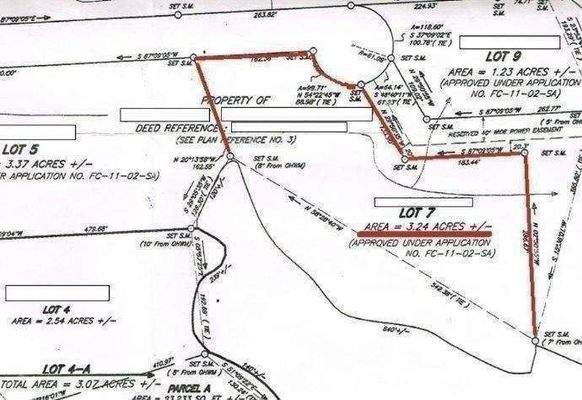 Vermessungsplan Lot 7