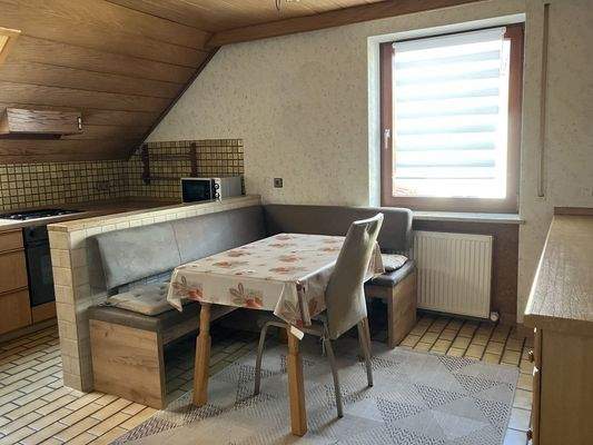 Essplatz im Dachgeschoss