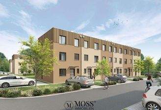 Visualisierung Vorderseite Reihenhaus