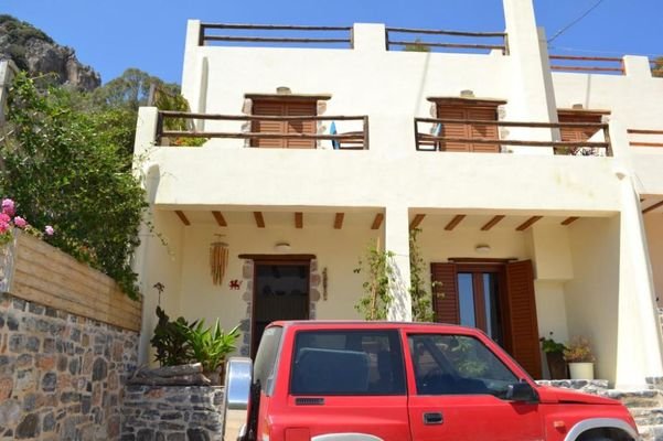 Kreta, Kritsa: Modernes Dorfhaus mit Whirlpool und toller Aussicht