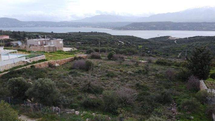 Kreta, Sternes: Grundstück mit Baugenehmigung in Akrotiri zu verkaufen