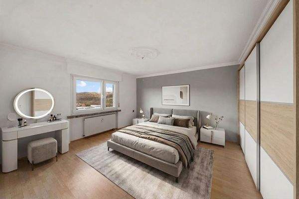 Schlafzimmer I 3D Staging - KI generiert