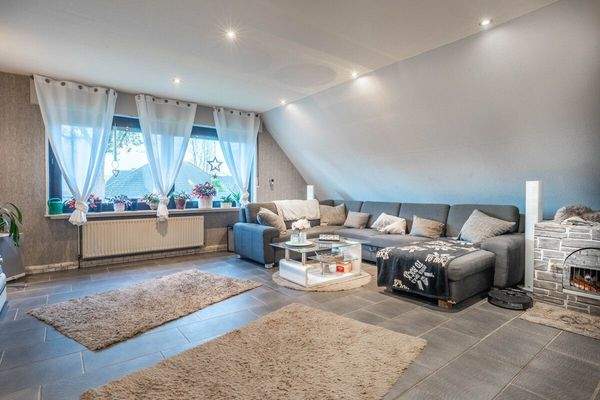 Das große offene Wohnzimmer