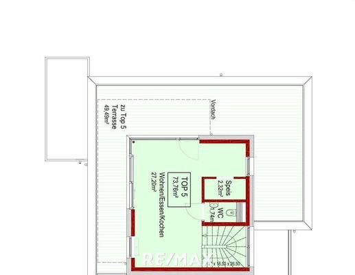 Wohnung - Plan Top 5 DG