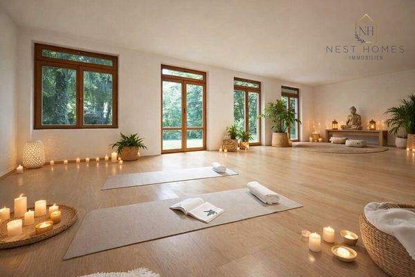 Beispiel Yoga/ Wellness Raum KI