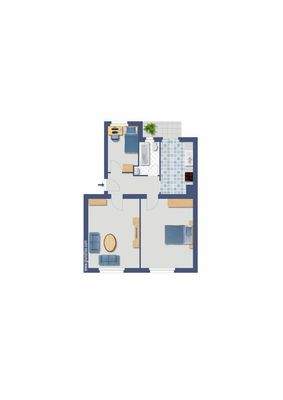 Visualisierter Grundriss