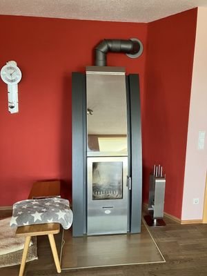 Kaminofen im Wohnzimmer