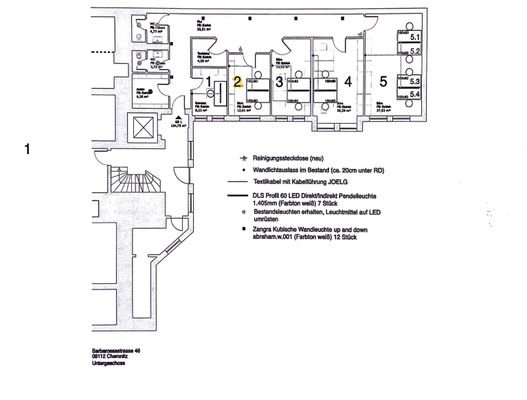 Grundriss Büroetage