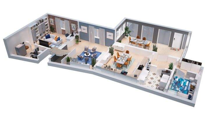 Erdgeschoss (hinteres Haus)