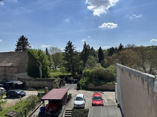 Blick vom Balkon