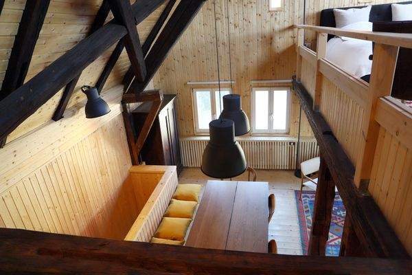 Sicht vom Dachgeschoss Galerie