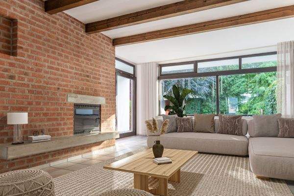 Wohnzimmer visualisierte Möbel