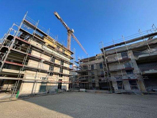 Außenansicht Rohbau