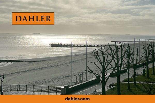 Blick bis zu den Halligen