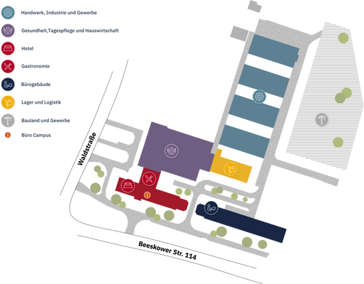 Lageplan Campus-Huette