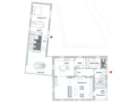 Grundriss Erdgeschoss (Entwurf)