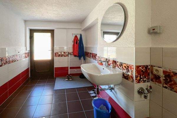 Eingang im Kellergeschoss