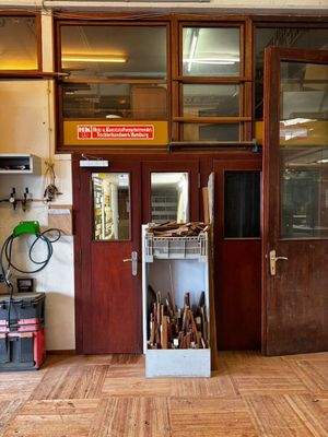 Lagerfläche oberhalb des Büros