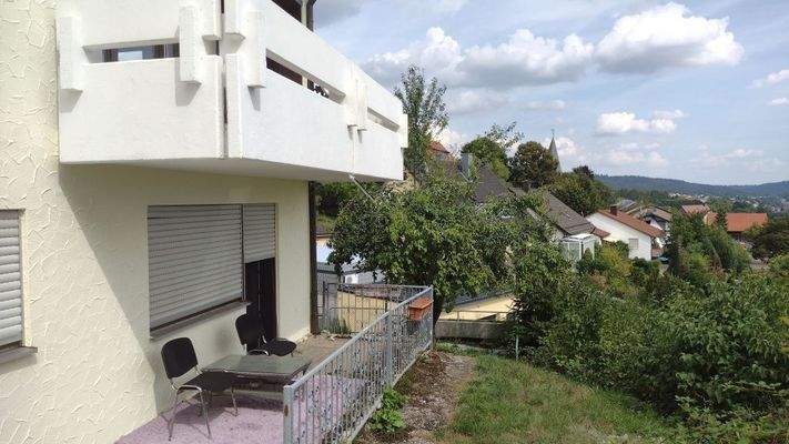 seitliche Ansicht des Hauses