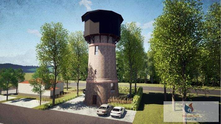 Wasserturm Zeichnung (2)