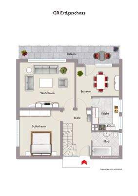 Grundriss EG - Wohnbeispiel - ohne Maßstab