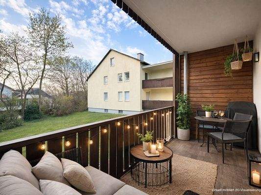 Balkon mit Zugang Terrasse