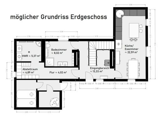 möglicher Grundriss Erdgeschoss