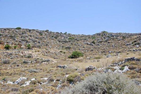 Kreta, Chorafakia: Offener unverbauter Meerblick aus erhöhter Position