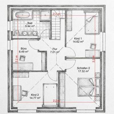Beispiel Grundriss OG