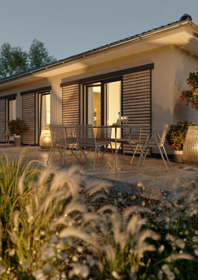 Bungalow-78-Garten-Fokus-Abend