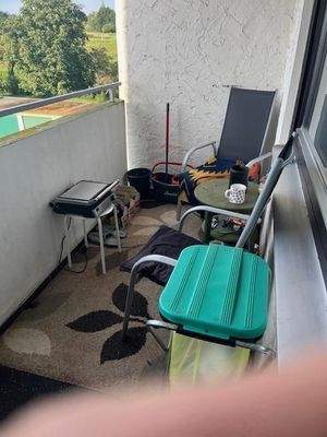 windgeschützte Loggia