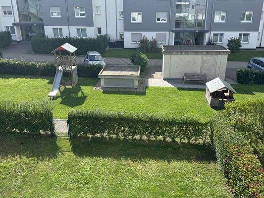 Blick auf den Spielplatz 