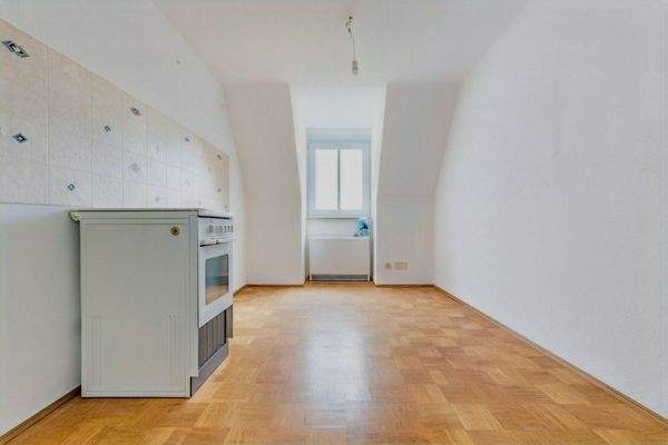 Küche im Dachgeschoss