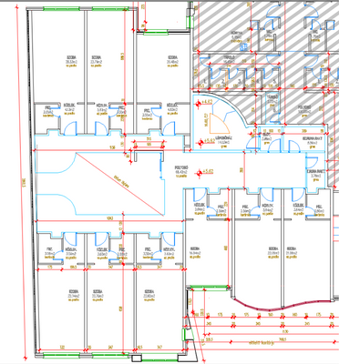 2. - 6. Stock (rot markierte Flächen nicht inbegriffen)