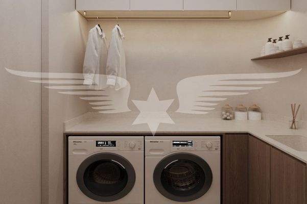 Visualisierter Hauswirtschaftsraum