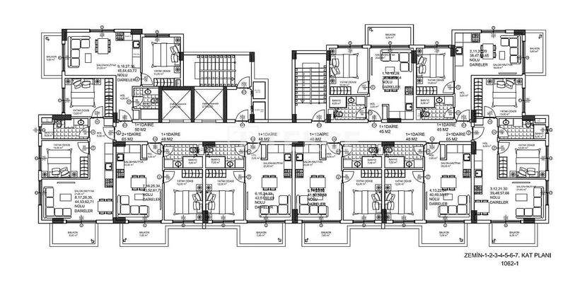 Sea Views Apartments in a Complex in Alanya