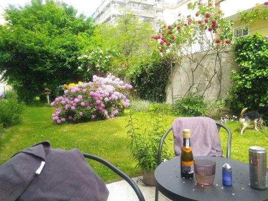 Garten mit Begrünung