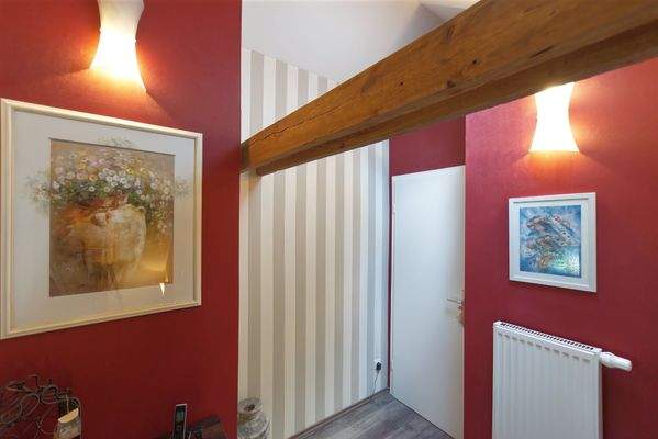 Stimmungsvoller Flur im Dachgeschoss