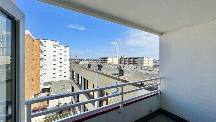 Ausblick Balkon Schlafraum