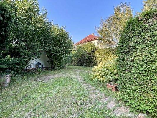 Das Grundstück in die Nachbarschaft eingebettet