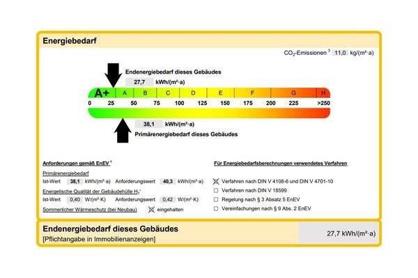 Ausschnitt Energieausweis