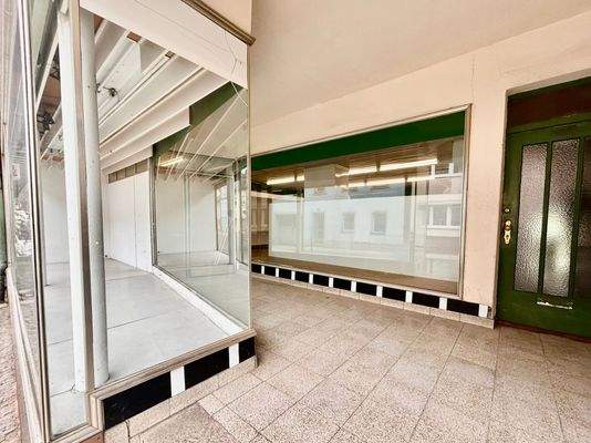 Sehr große Schaufensterfläche