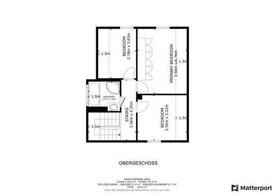 Grundriss Obergeschoss