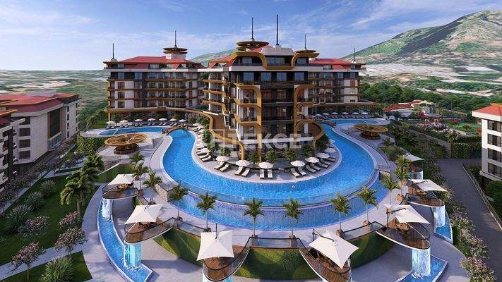 Properties with 5-Star Hotel Concept in Alanya Kestel