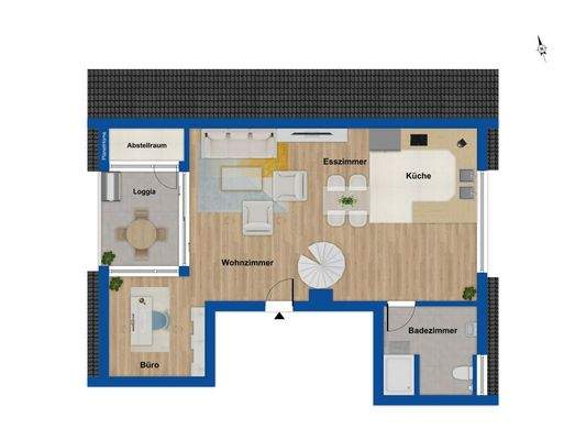 Grundriss 5. Obergeschoss