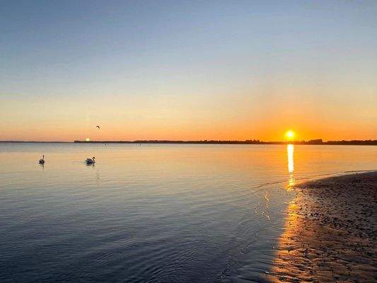 Den Sonnenaufgang genießen